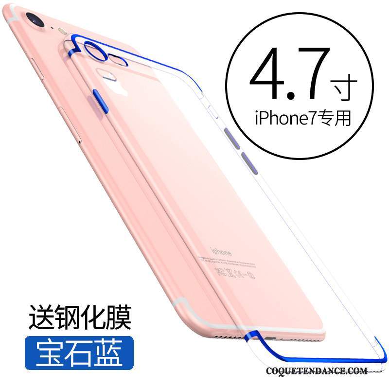 iPhone 7 Coque Marque De Tendance Or Fluide Doux Très Mince De Téléphone