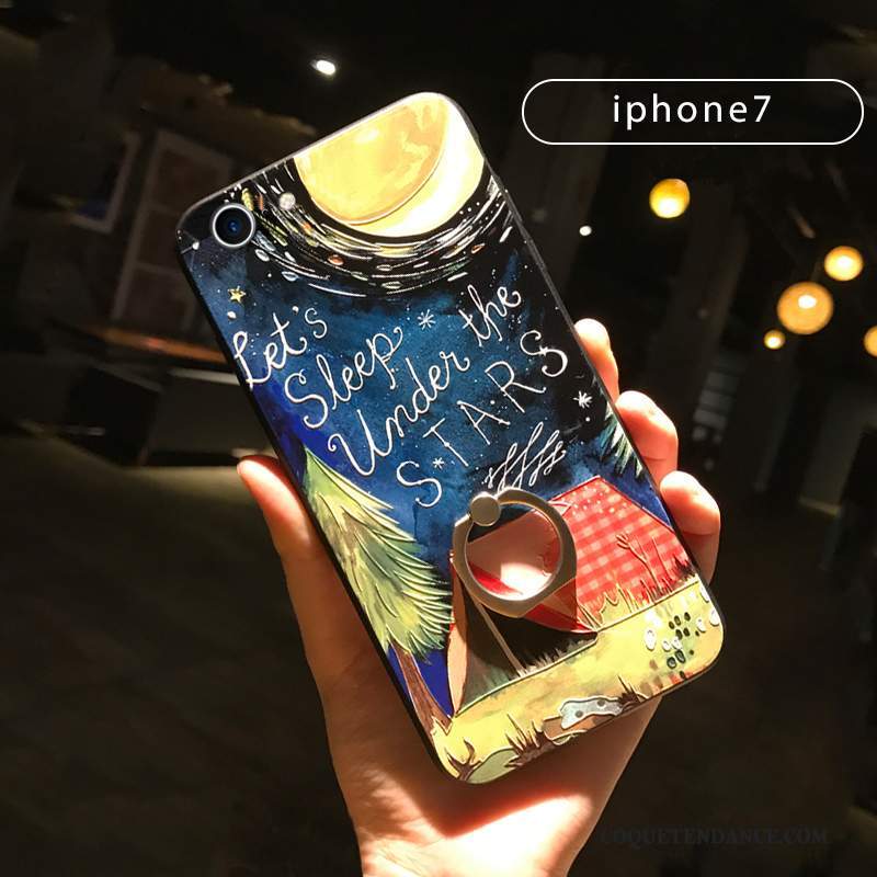 iPhone 7 Coque Multicolore Gaufrage Personnalité Amoureux Ornements Suspendus