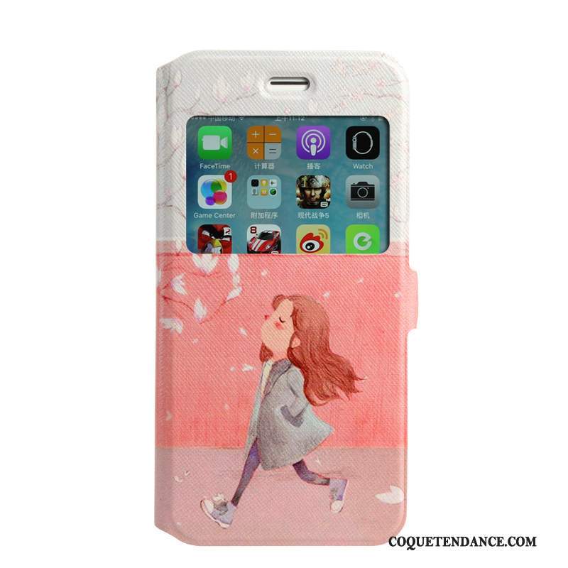 iPhone 7 Coque Peinture Étui En Cuir Dessin Animé Clamshell Protection