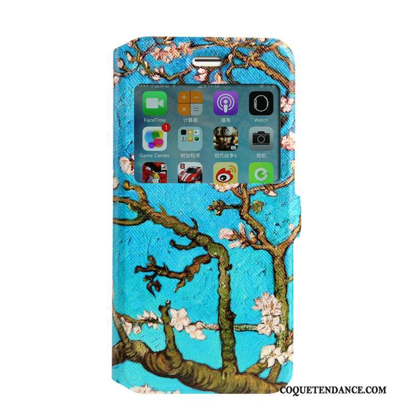 iPhone 7 Coque Peinture Étui En Cuir Dessin Animé Clamshell Protection