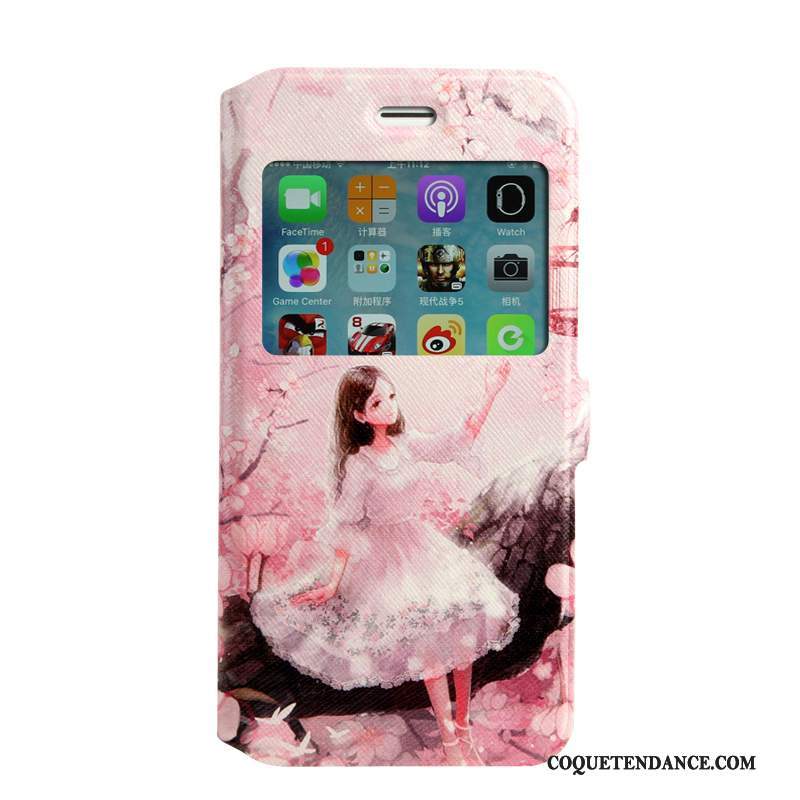 iPhone 7 Coque Peinture Étui En Cuir Dessin Animé Clamshell Protection