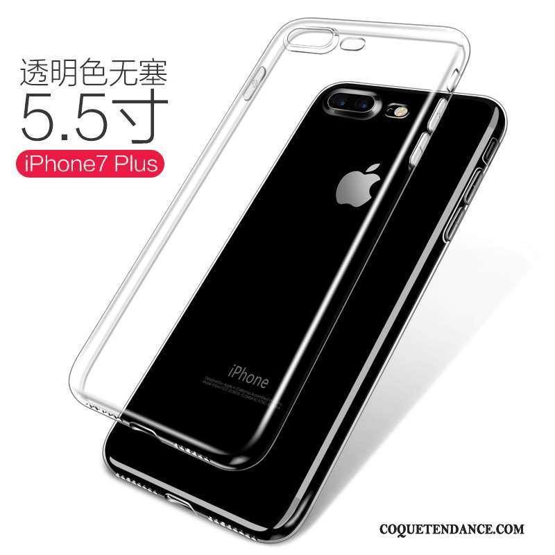 iPhone 7 Plus Coque Blanc Silicone Étui Protection Incassable