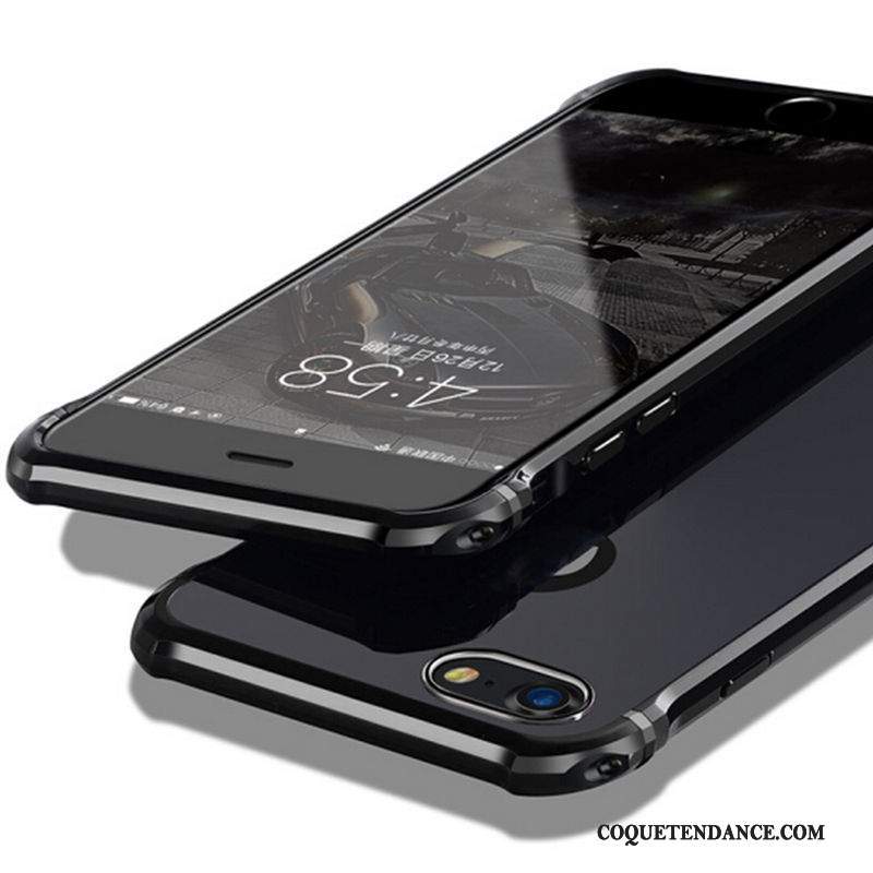 iPhone 7 Plus Coque Métal Border Protection Bleu Difficile