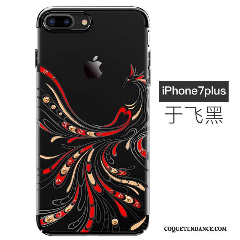 iPhone 7 Plus Coque Noir Strass Protection Tout Compris Tendance