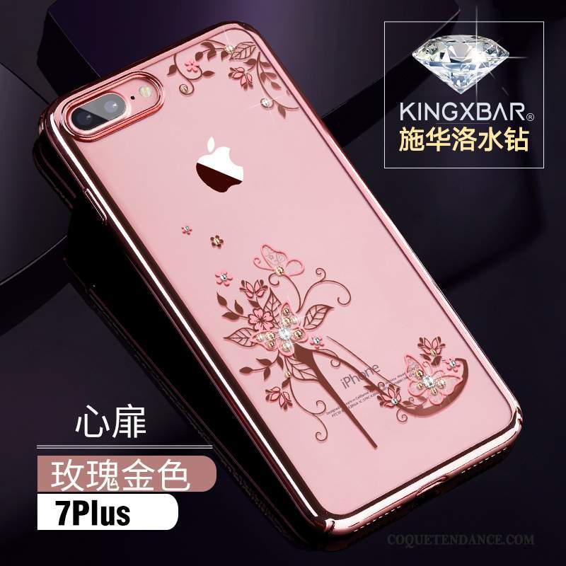 iPhone 7 Plus Coque Or Europe Rose Incassable De Téléphone