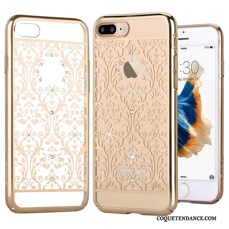 iPhone 7 Plus Coque Strass Blanc De Téléphone Protection Placage