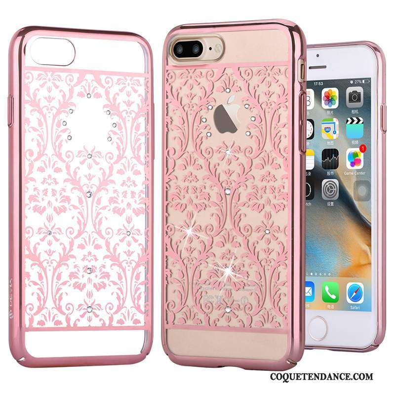 iPhone 7 Plus Coque Strass Blanc De Téléphone Protection Placage