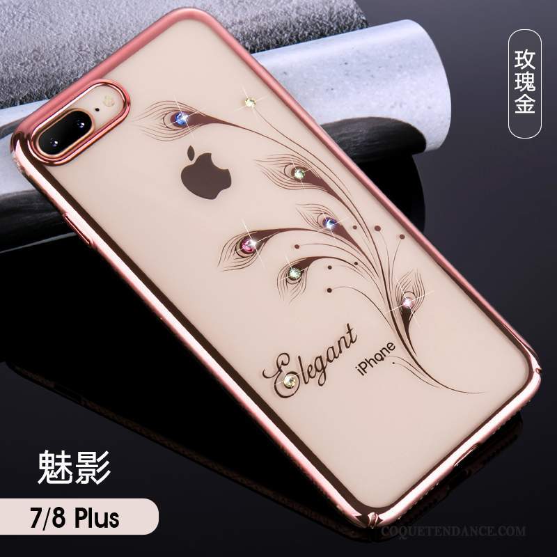 iPhone 7 Plus Coque Tout Compris Incassable Transparent Or De Téléphone