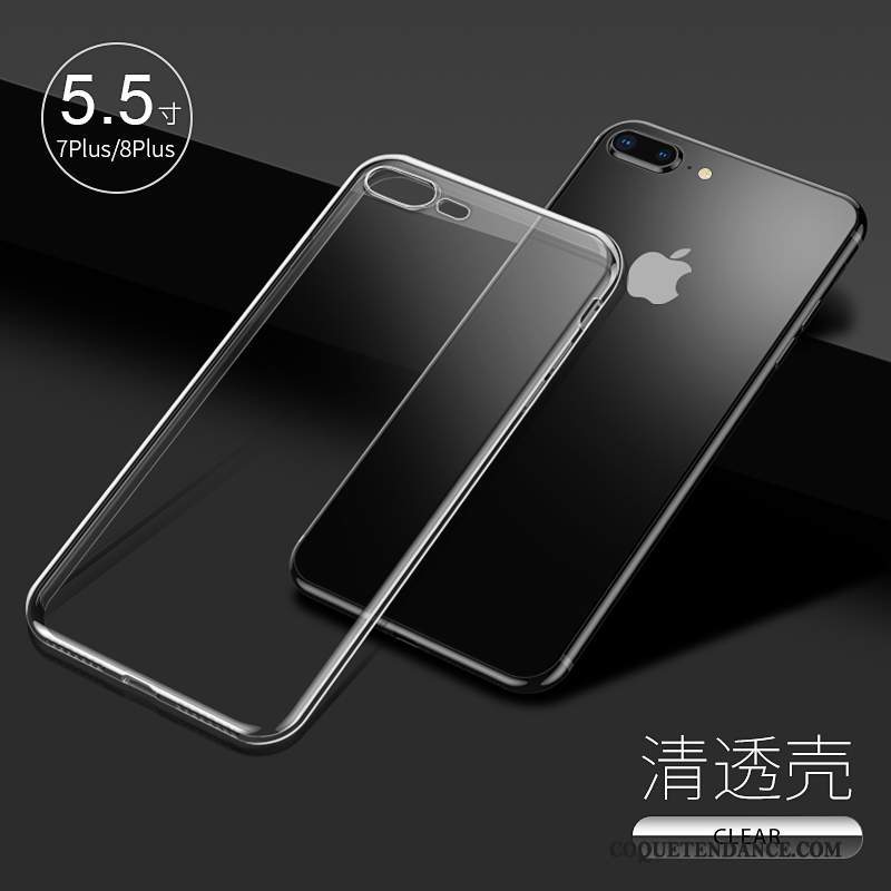 iPhone 7 Plus Coque Transparent De Téléphone Silicone Fluide Doux Tout Compris