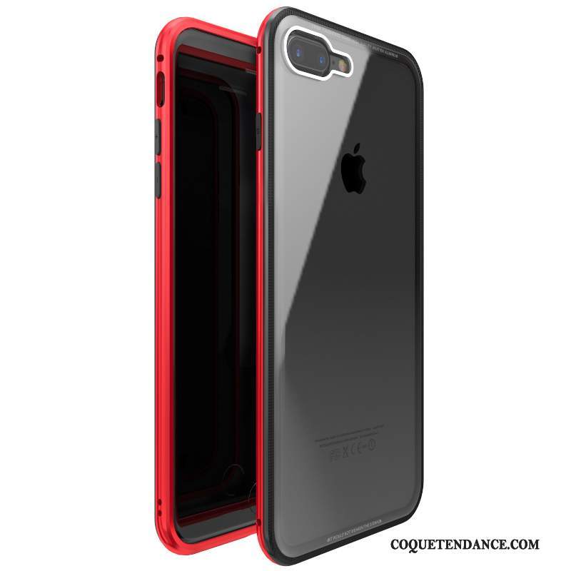 iPhone 7 Plus Coque Verre Trempé Protection Étui Métal De Téléphone