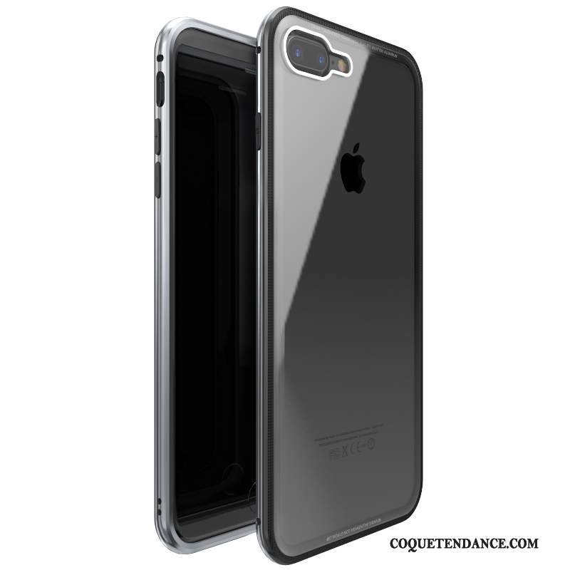iPhone 7 Plus Coque Verre Trempé Protection Étui Métal De Téléphone