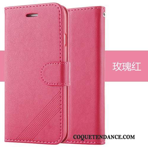 iPhone 7 Plus Coque Étui En Cuir De Téléphone Rose Protection Fluide Doux