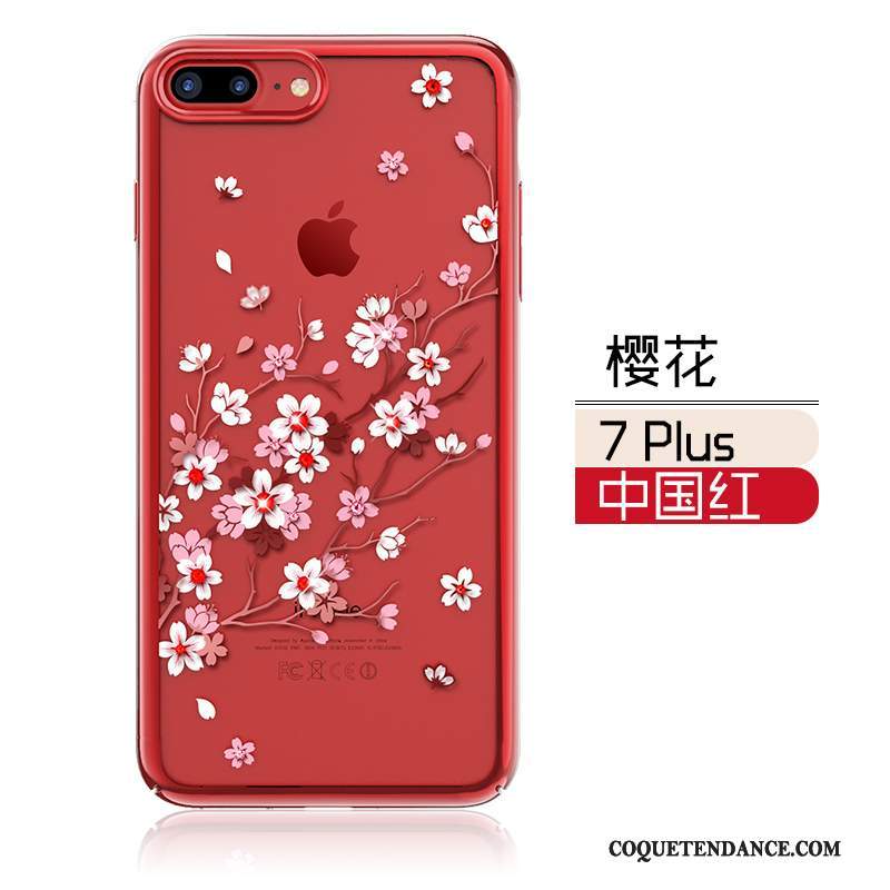 iPhone 7 Plus Coque Étui Rouge De Téléphone Personnalité Silicone