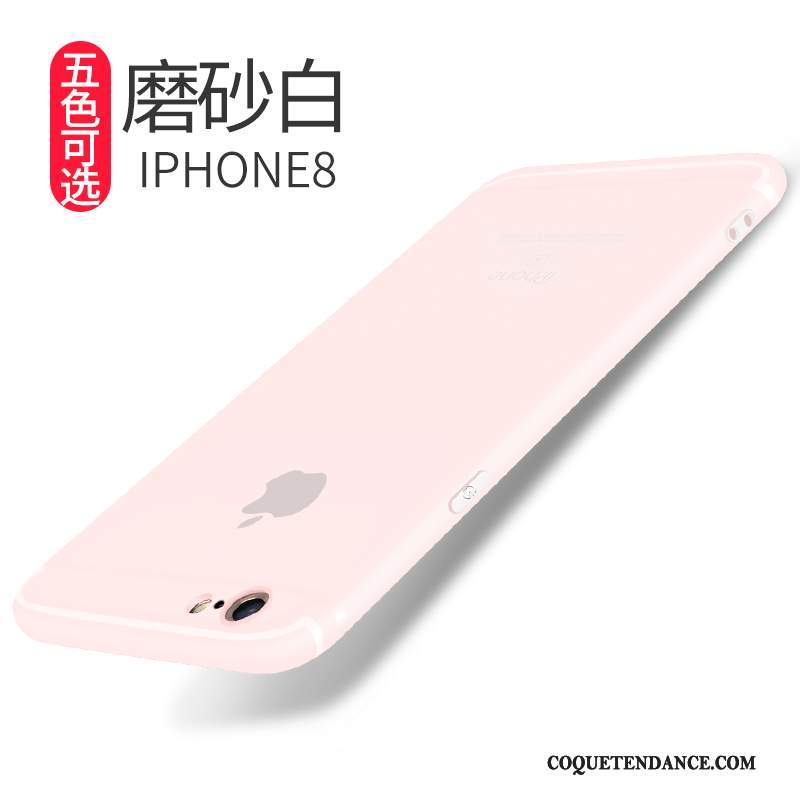 iPhone 8 Coque De Téléphone Tendance Délavé En Daim Étui Rouge