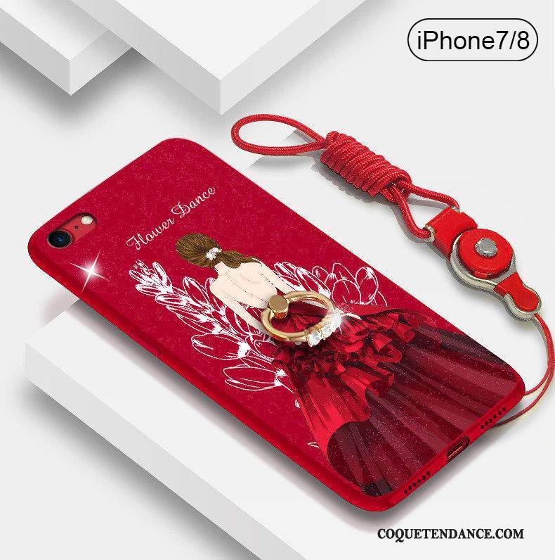 iPhone 8 Coque De Téléphone Tout Compris Silicone Violet Marque De Tendance