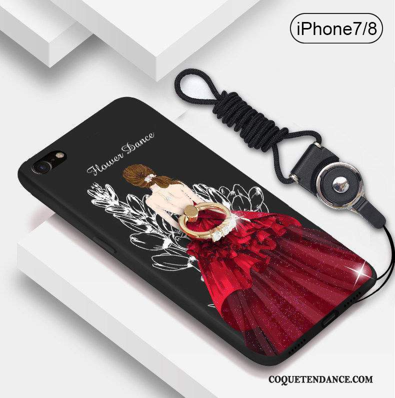 iPhone 8 Coque De Téléphone Tout Compris Silicone Violet Marque De Tendance
