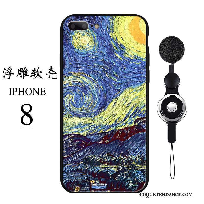 iPhone 8 Coque Incassable Fluide Doux De Téléphone Silicone Marque De Tendance