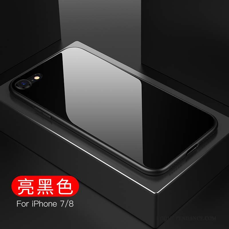 iPhone 8 Coque Nouveau Très Mince Rouge Verre Incassable