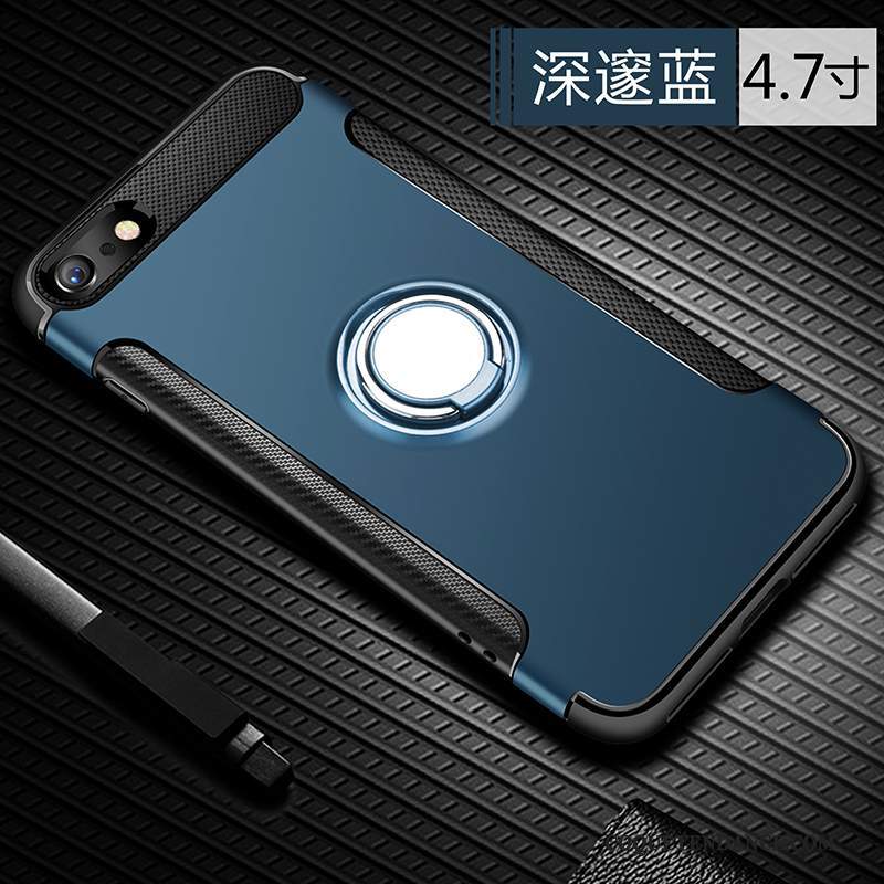 iPhone 8 Coque Silicone Incassable De Téléphone Bleu Marque De Tendance