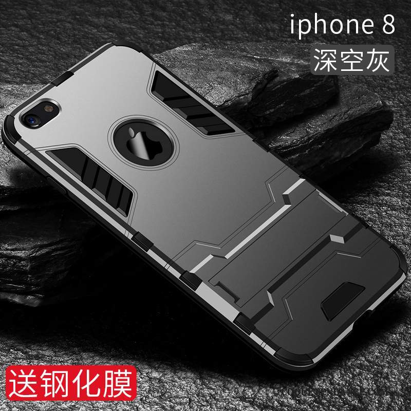 iPhone 8 Coque Tout Compris De Téléphone Étui Tendance Noir