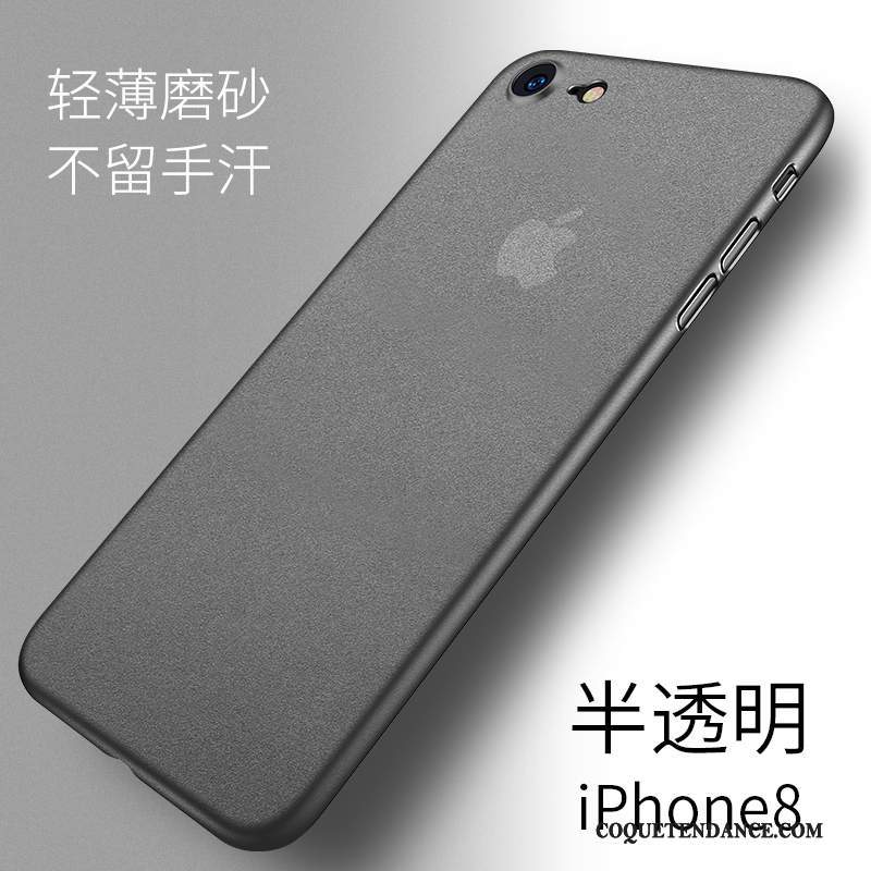 iPhone 8 Coque Tout Compris Protection Délavé En Daim Étui Blanc