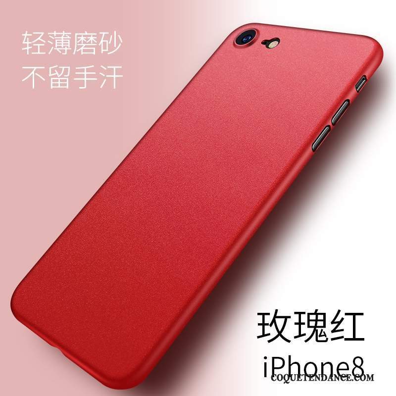 iPhone 8 Coque Tout Compris Protection Délavé En Daim Étui Blanc