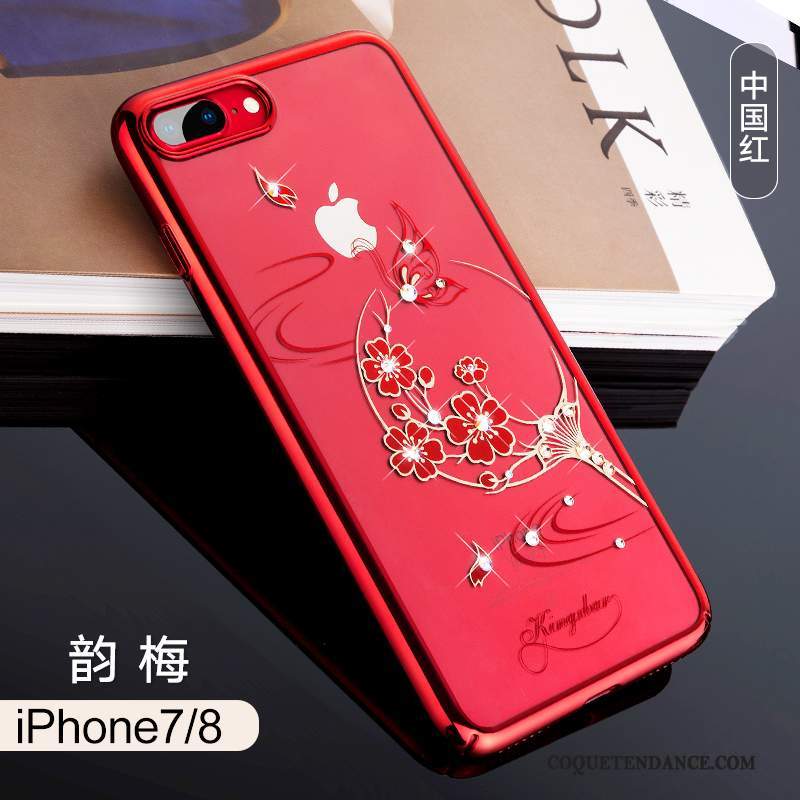 iPhone 8 Coque Étui Tout Compris Luxe Rouge De Téléphone