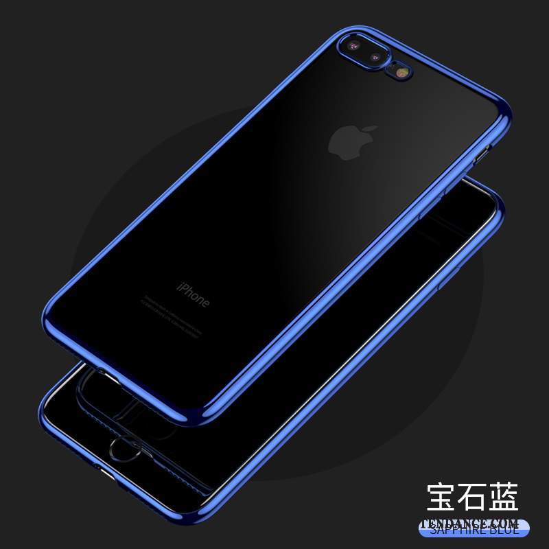 iPhone 8 Plus Coque Créatif Multicolore Fluide Doux Très Mince Silicone