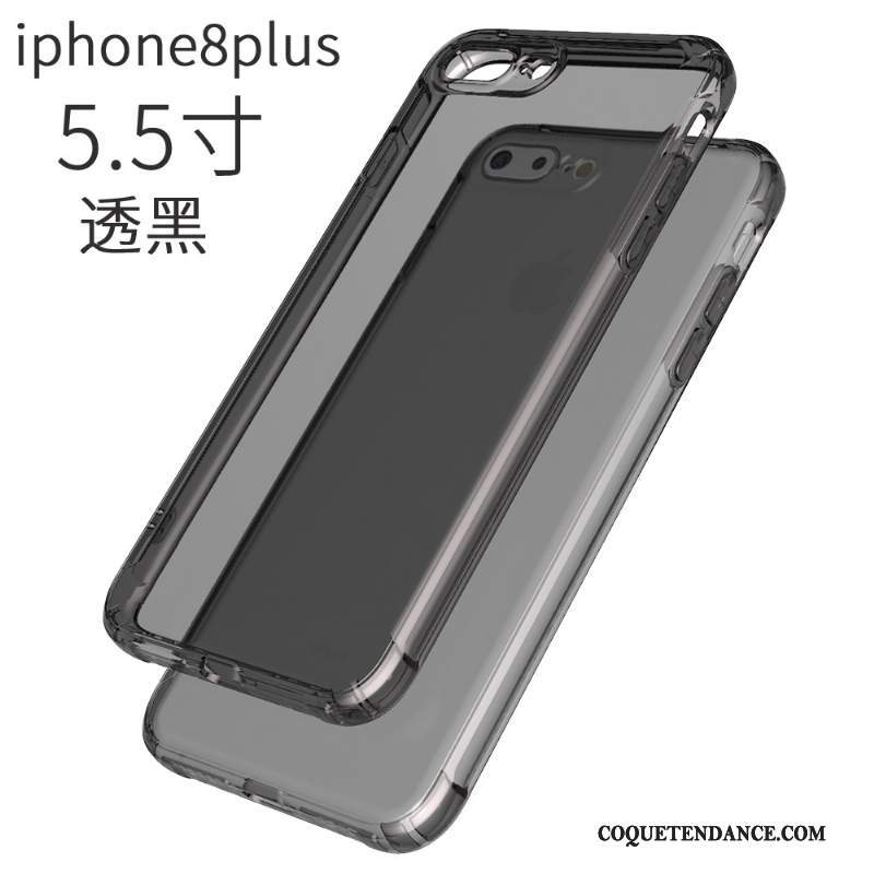 iPhone 8 Plus Coque De Téléphone Rose Silicone Incassable Fluide Doux