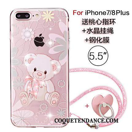iPhone 8 Plus Coque Marque De Tendance Rose Ornements Suspendus Nouveau De Téléphone