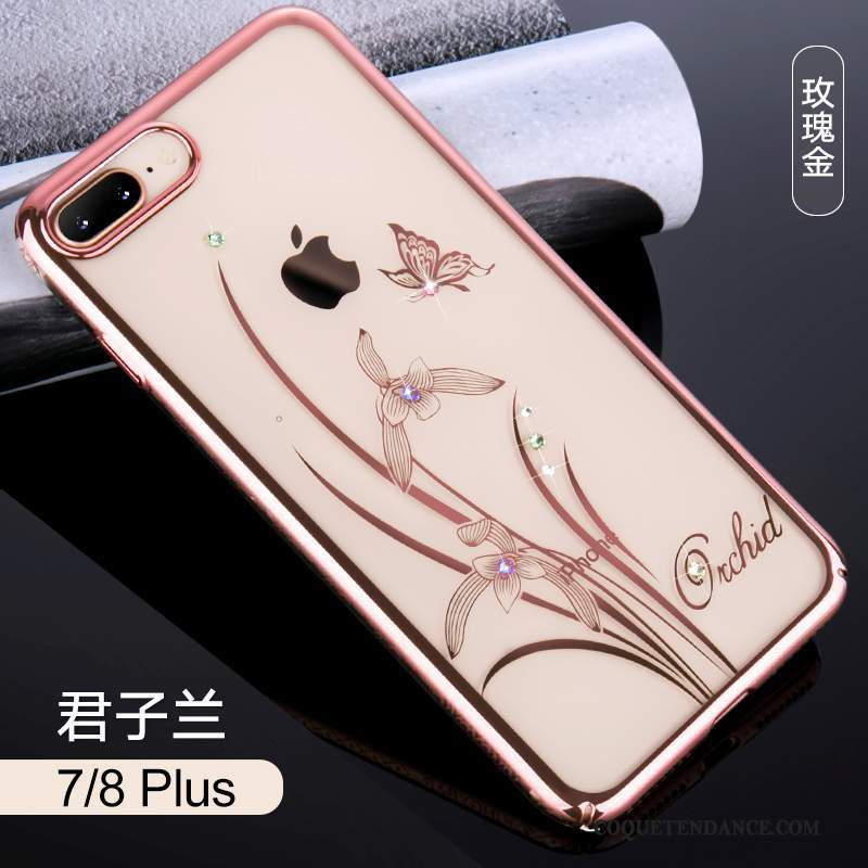 iPhone 8 Plus Coque Nouveau Rose Luxe Tendance De Téléphone