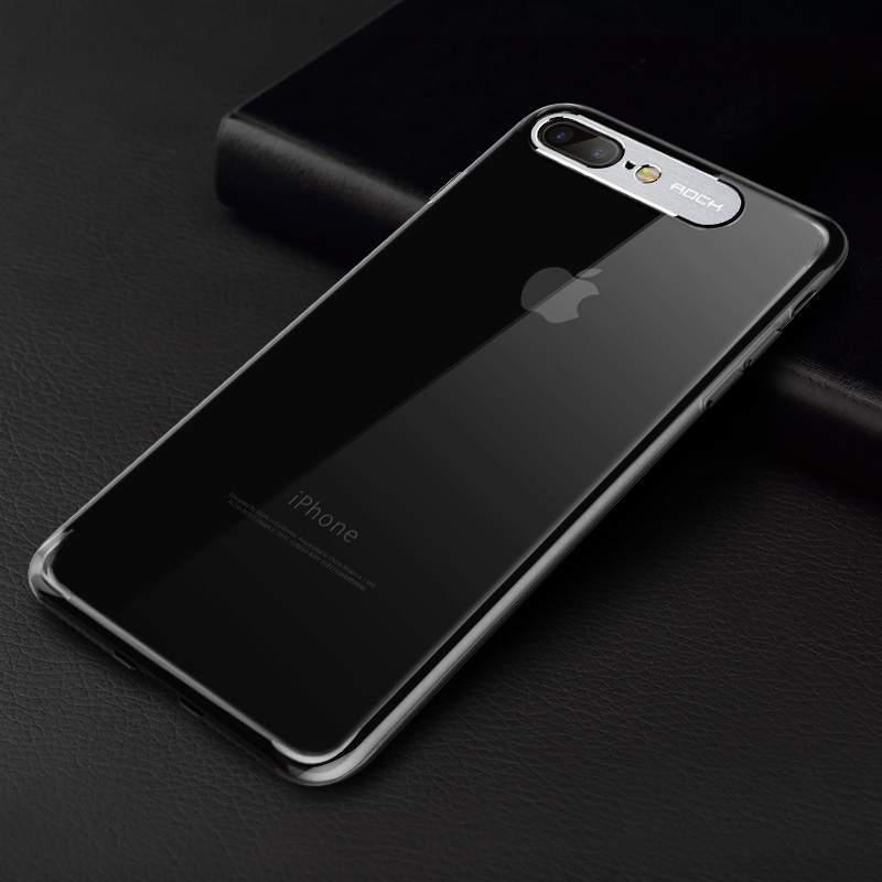 iPhone 8 Plus Coque Silicone Tout Compris Transparent De Téléphone Rouge