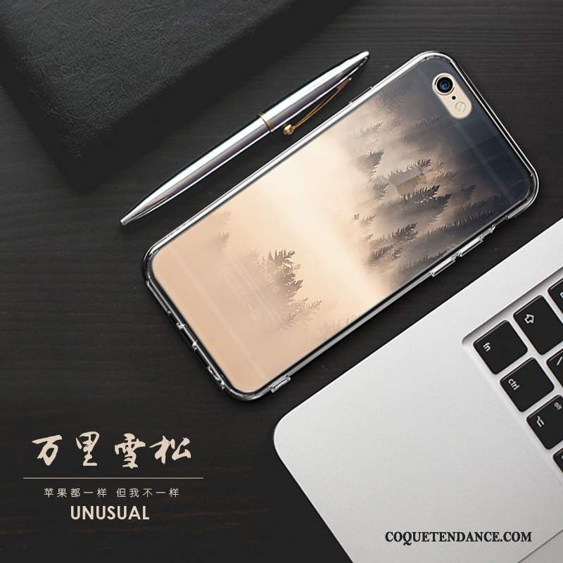 iPhone 8 Plus Coque Style Chinois De Téléphone Fluide Doux Créatif Incassable