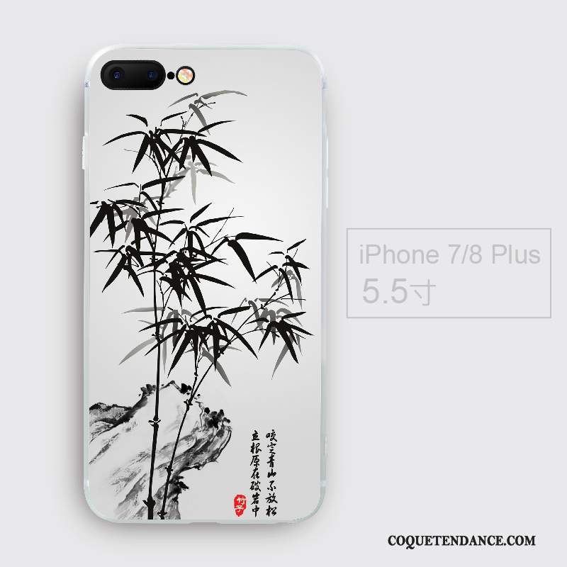 iPhone 8 Plus Coque Style Chinois De Téléphone Fluide Doux Créatif Incassable