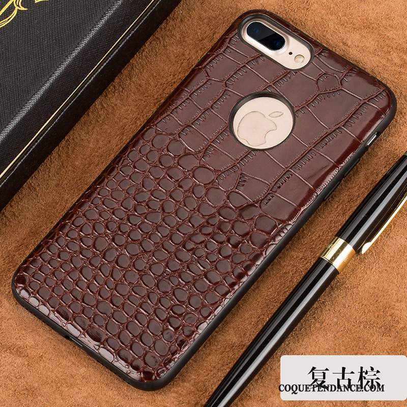 iPhone 8 Plus Coque Tendance Multicolore Personnalisé Étui En Cuir Qualité