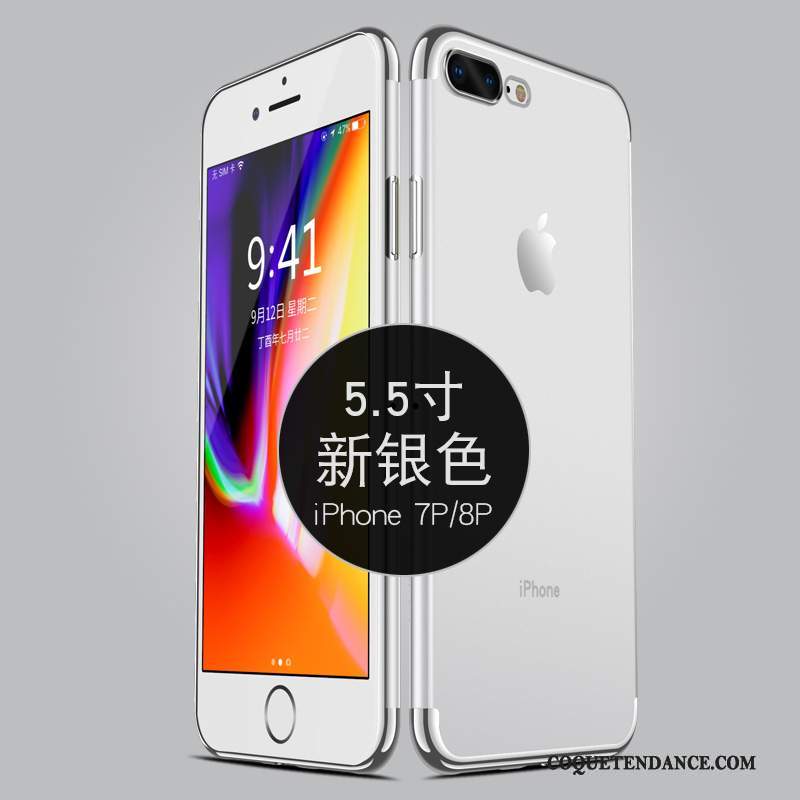 iPhone 8 Plus Coque Transparent Étui Fluide Doux Très Mince De Téléphone