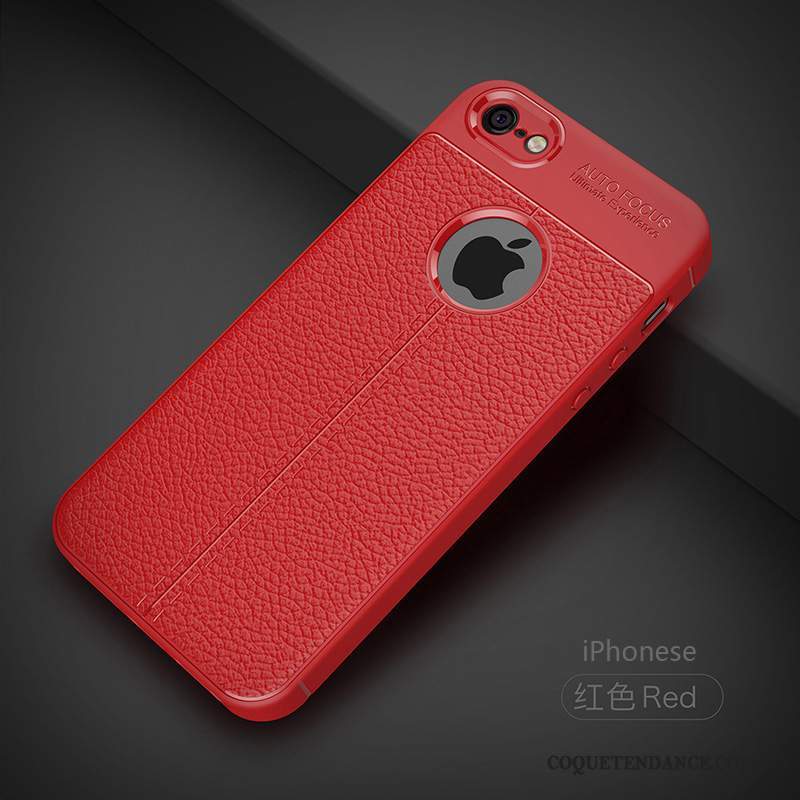 iPhone Se Coque Silicone Étui Bleu Cuir Modèle Fleurie