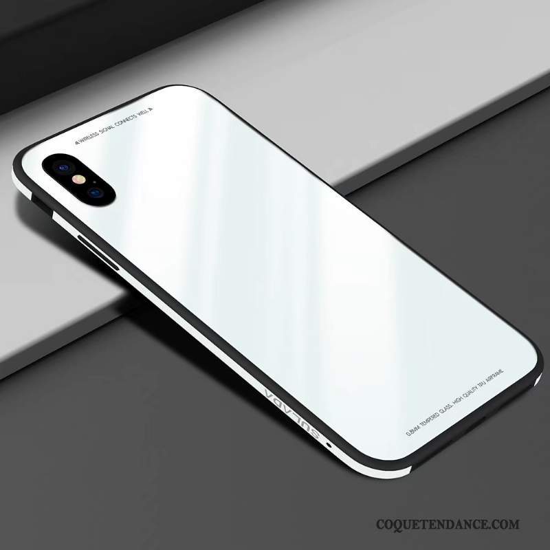 iPhone X Coque Blanc Étui Silicone Fluide Doux