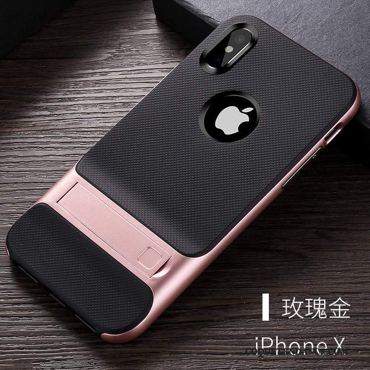 iPhone X Coque De Téléphone Multicolore Support Ornements Suspendus Incassable