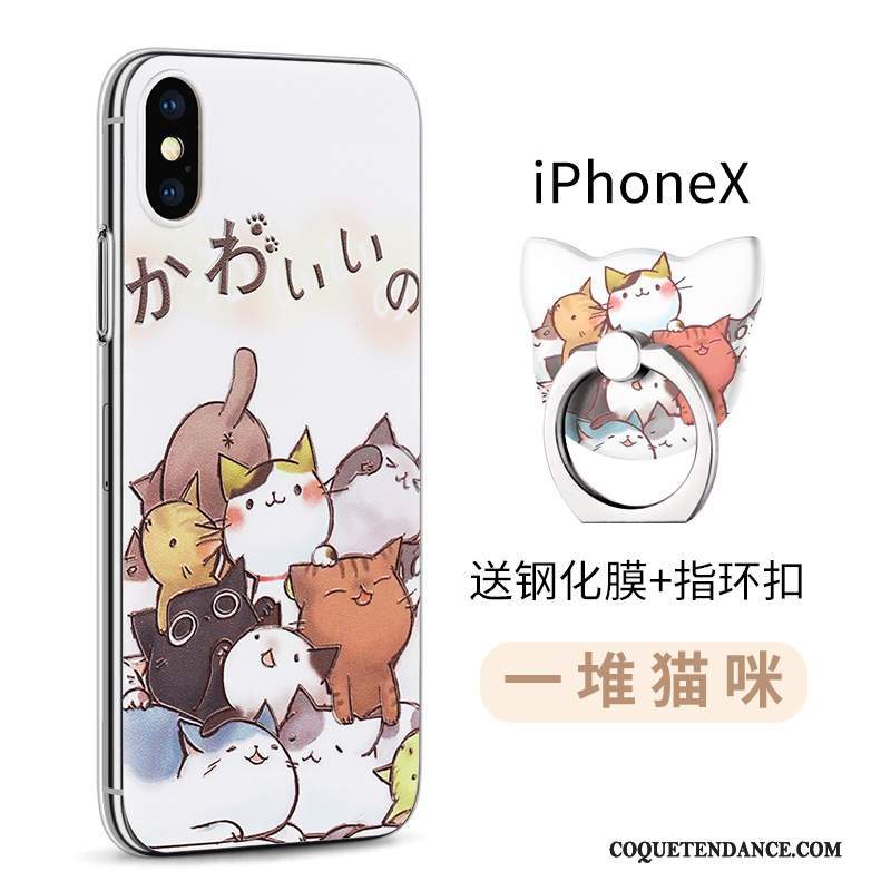 iPhone X Coque Multicolore Protection Étui Transparent Nouveau