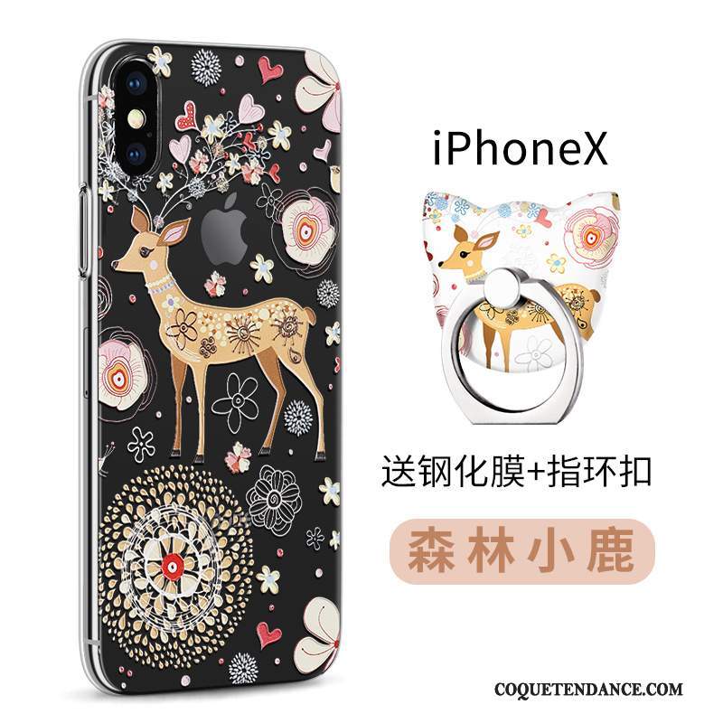 iPhone X Coque Multicolore Protection Étui Transparent Nouveau