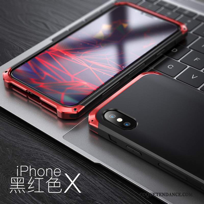 iPhone X Coque Métal Protection Tout Compris De Téléphone Nouveau