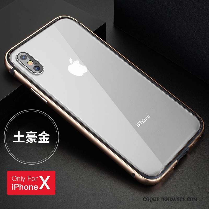 iPhone X Coque Métal Étui Nouveau Protection Silicone