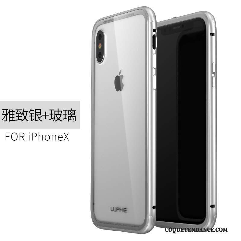iPhone X Coque Nouveau Incassable Protection Métal De Téléphone