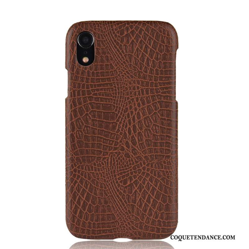 iPhone Xr Coque De Téléphone Protection Crocodile Modèle Étui Tendance