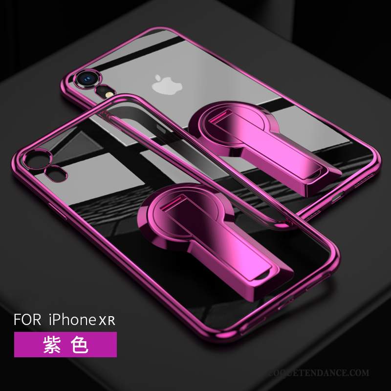 iPhone Xr Coque Tout Compris Net Rouge Transparent Incassable Marque De Tendance