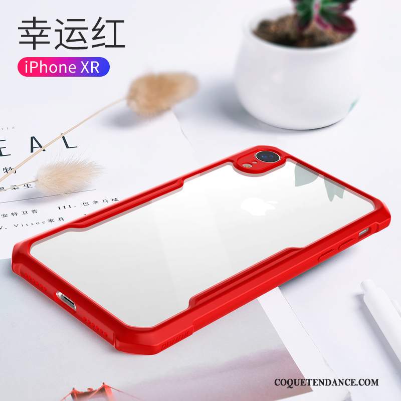 iPhone Xr Coque Très Mince Simple Nouveau Rouge