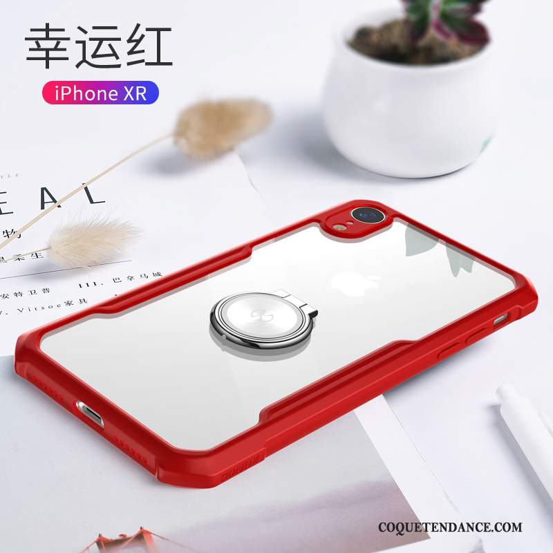 iPhone Xr Coque Très Mince Simple Nouveau Rouge