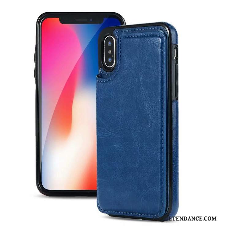 iPhone Xs Coque Tout Compris Coque De Téléphone Bleu Nouveau