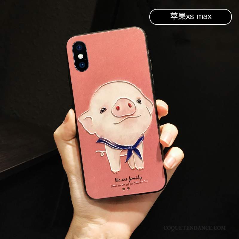 iPhone Xs Max Coque Charmant Incassable Nouveau Mignonne Bleu